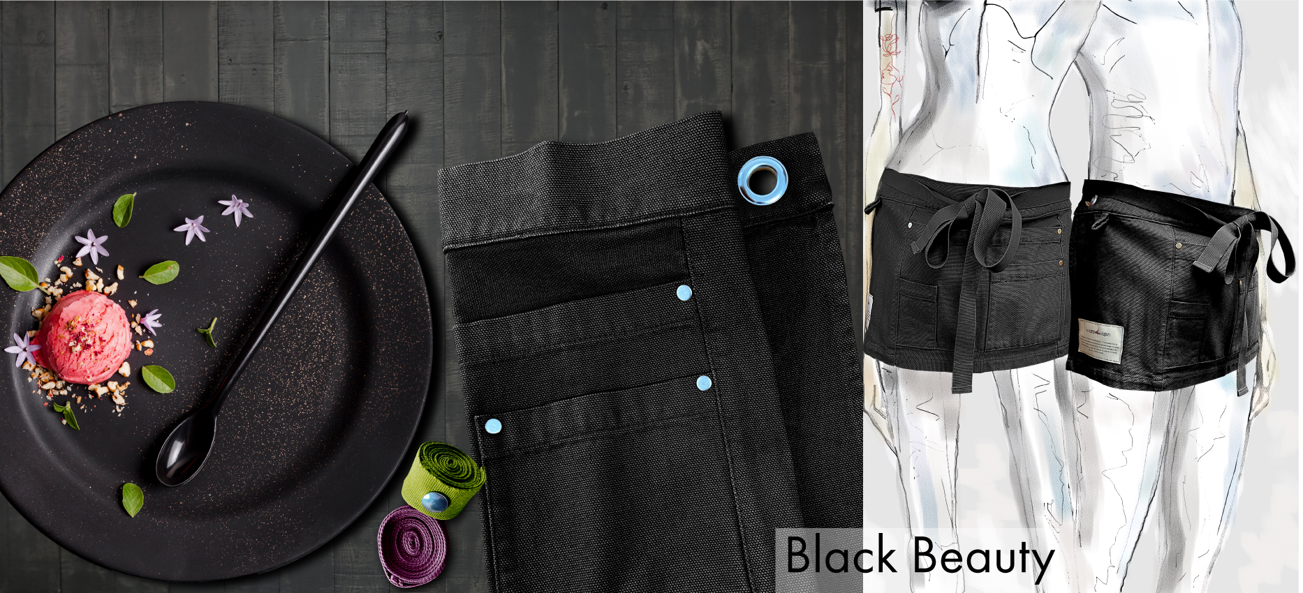 La Carpe Et Le Lapin Black Beauty Tablier Cuisine Taille 01 La Carpe Et Le Lapin Black Beauty Tablier Cuisine Taille 01