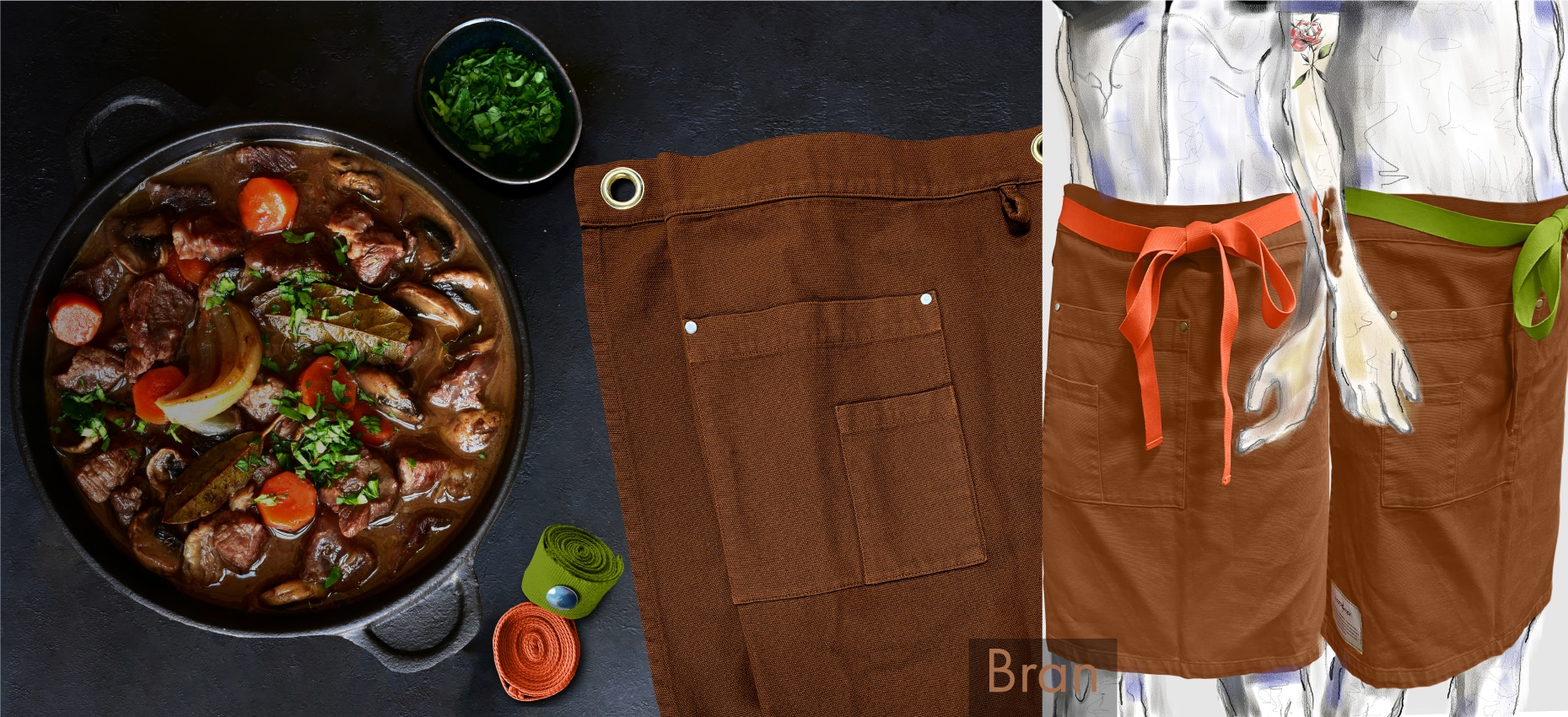 La Carpe Et Le Lapin Tablier Cuisine Taille Long Bran La Carpe Et Le Lapin Tablier Cuisine Taille Long Bran