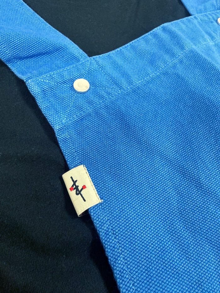 La Carpe Et Le Lapin Tablier Japonais Deja Vu Blue 04