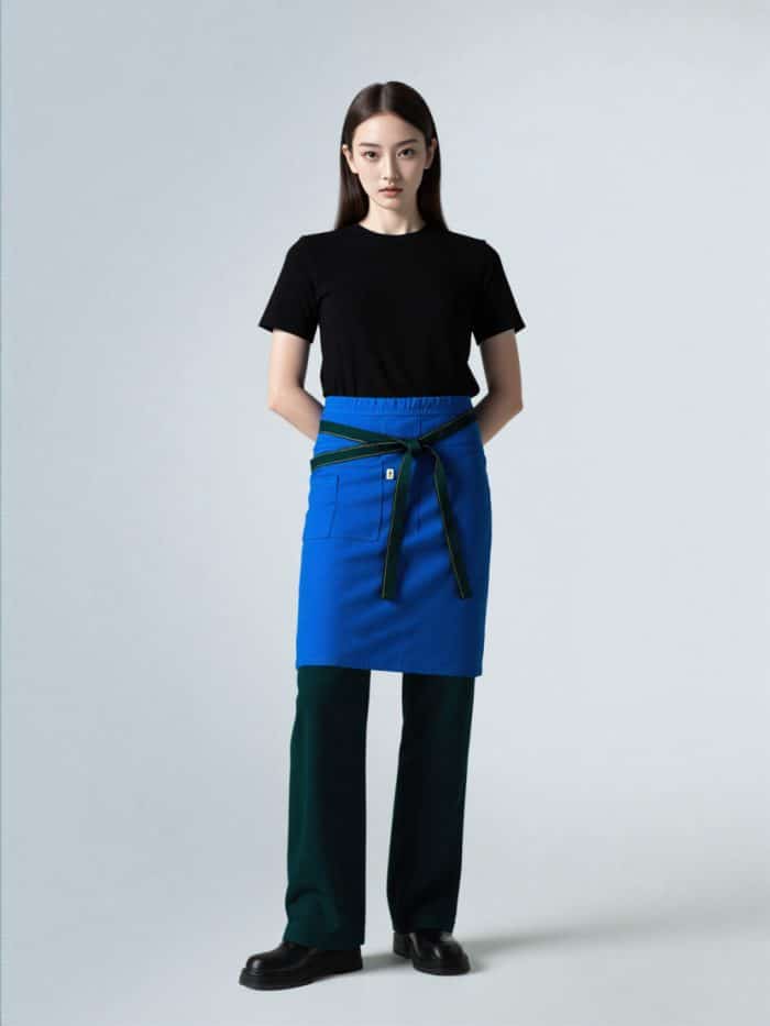 La Carpe Et Le Lapin Tablier Taille Long Poches Deja Vu Blue 01