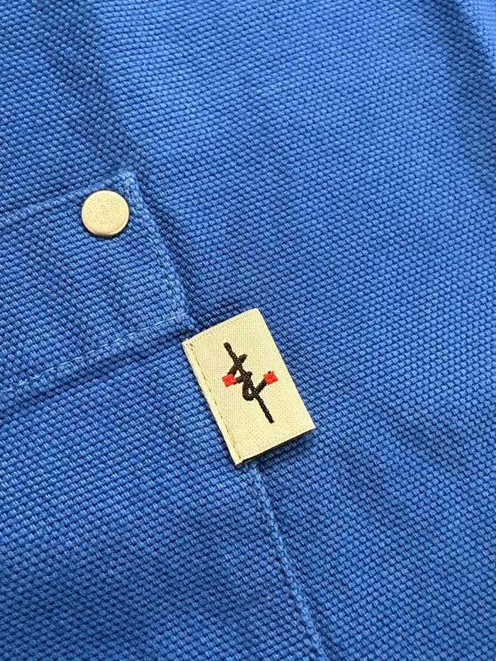 La Carpe Et Le Lapin Tablier Taille Long Poches Deja Vu Blue 04
