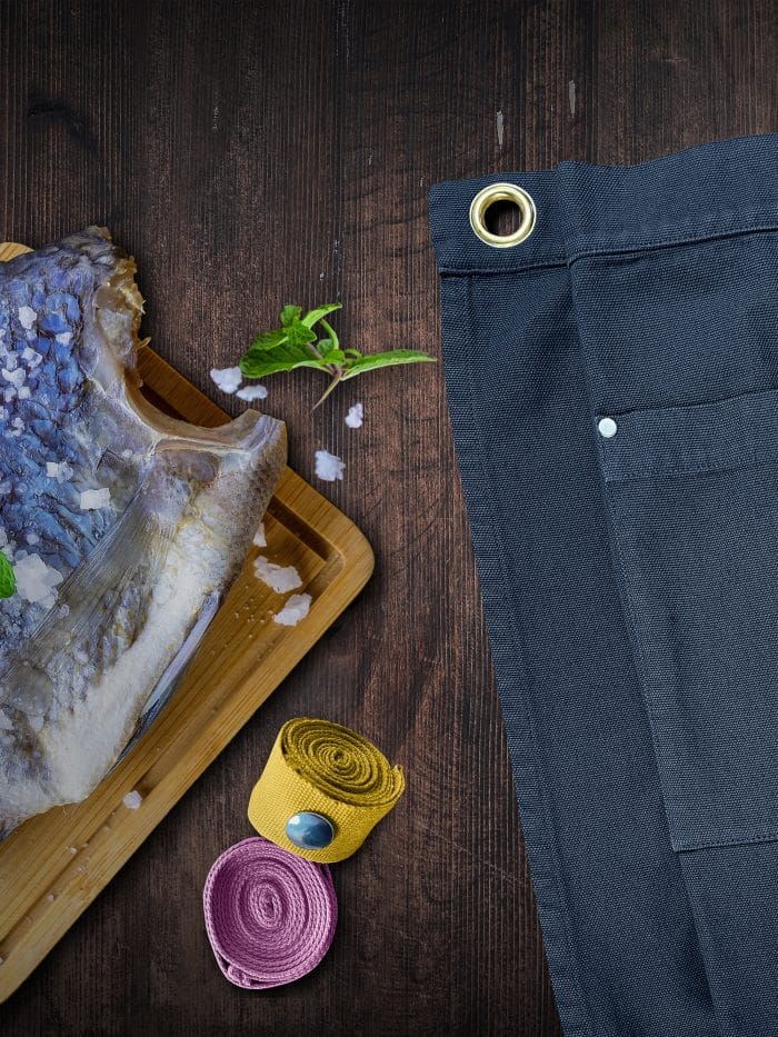 La Carpe Et Le Lapin Tablier Taille Long Poches Denim 06