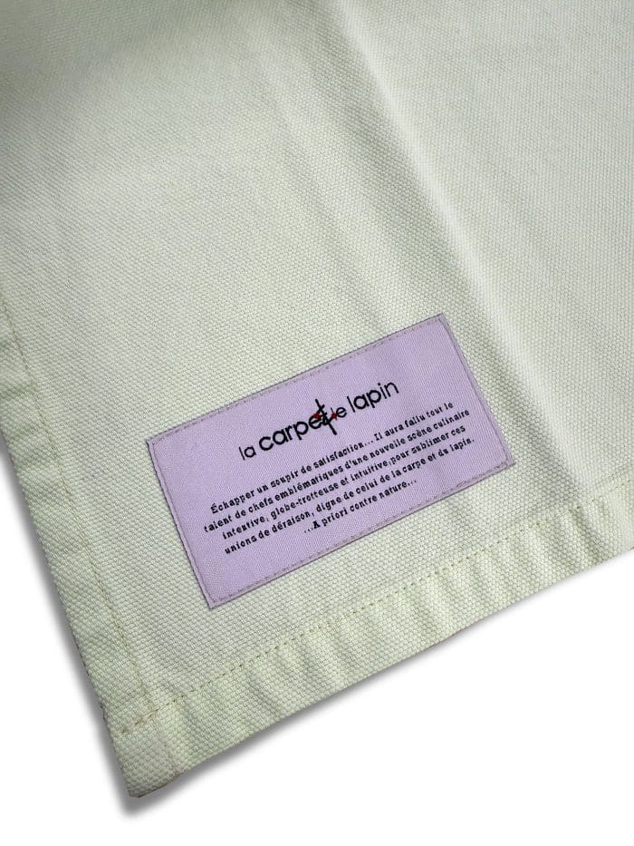 La Carpe Et Le Lapin Tablier Taille Long Poches Lime Cream 03