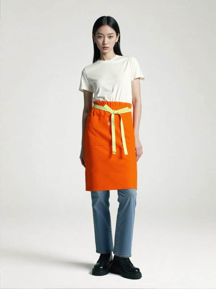 La Carpe Et Le Lapin Tablier Taille Long Poches Orangeade 01