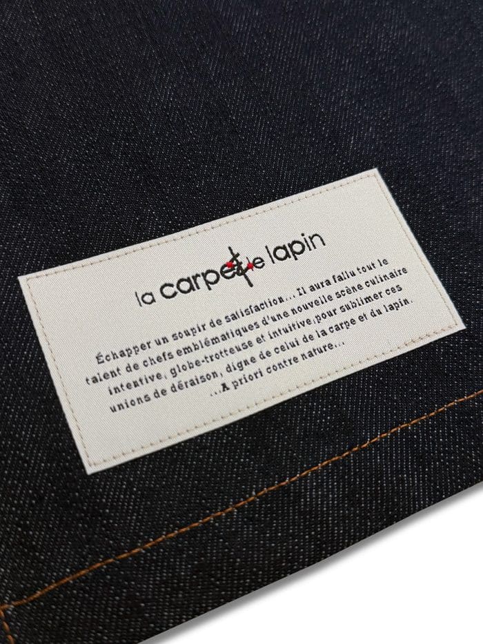 La Carpe Et Le Lapin Tablier Taille Long Sans Poches Brut Denim 04
