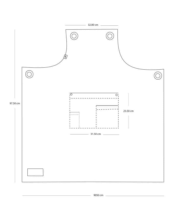 Dimensions Tablier Bavette Grand La Carpe Et Le Lapin