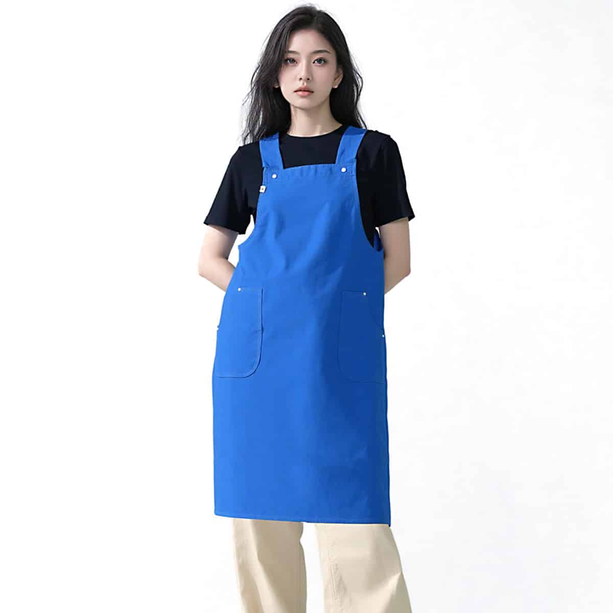 La Carpe Et Le Lapin Tablier Japonais Deja Vu Blue 01