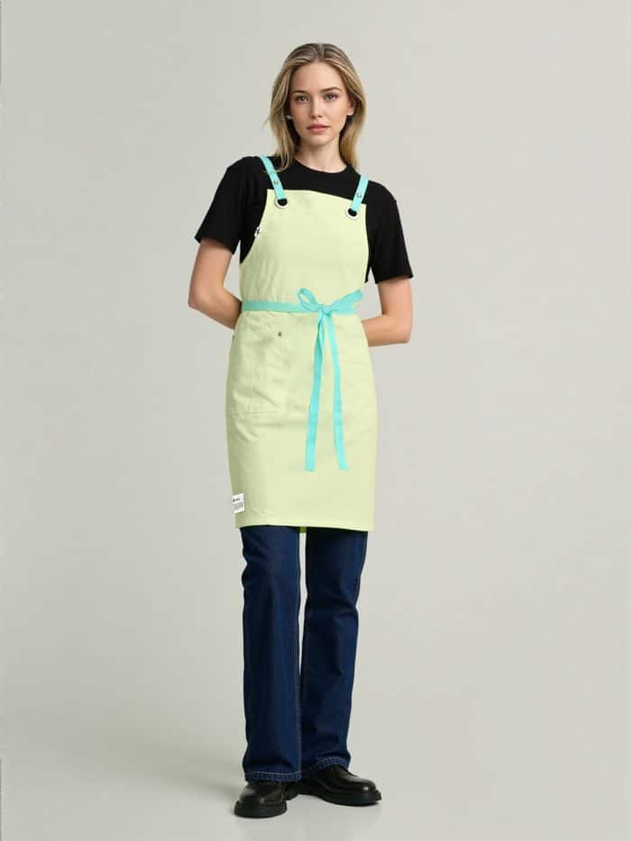 Lacarpeetlelapin Tablier Bavette Petit Limecream 01