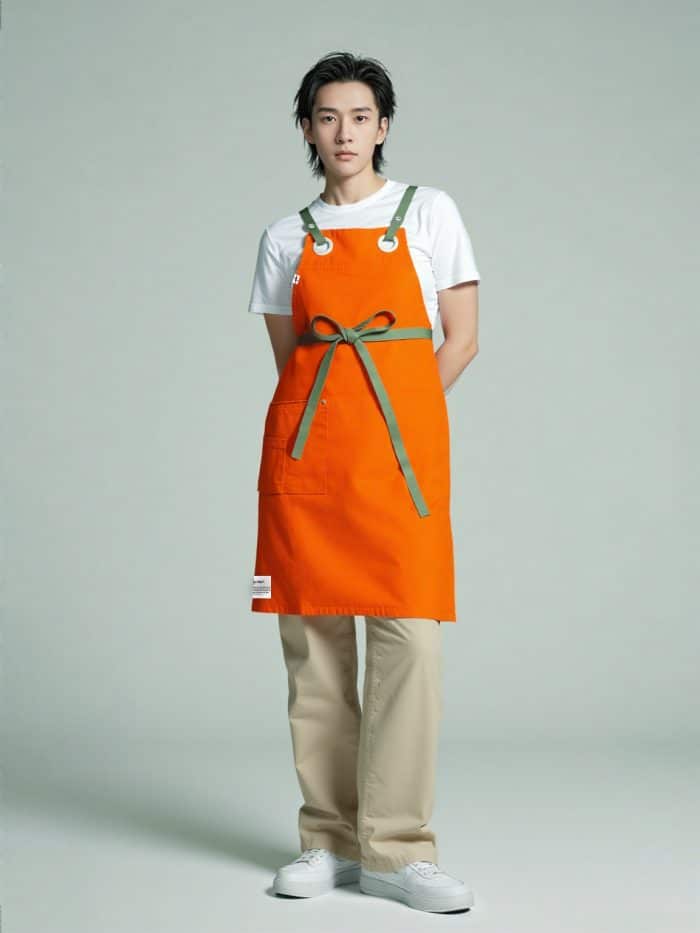 Lacarpeetlelapin Tablier Bavette Petit Orangeade 01